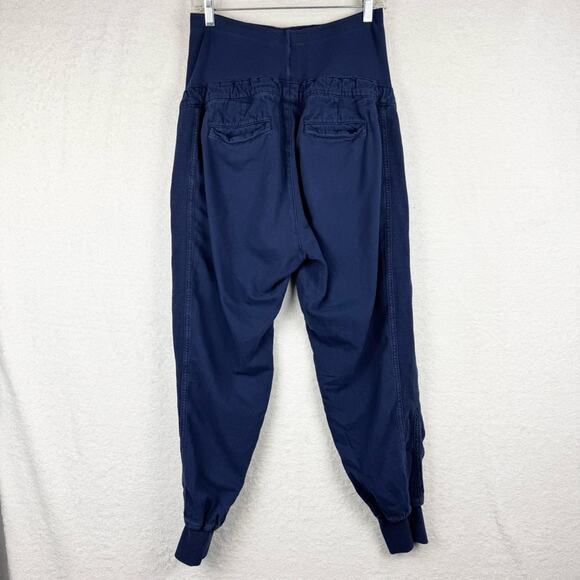 GAP Maternity Full Panel Ribbed Joggers In Navy Uniform Size S Lounge Athleisure - Picture 9 of 16